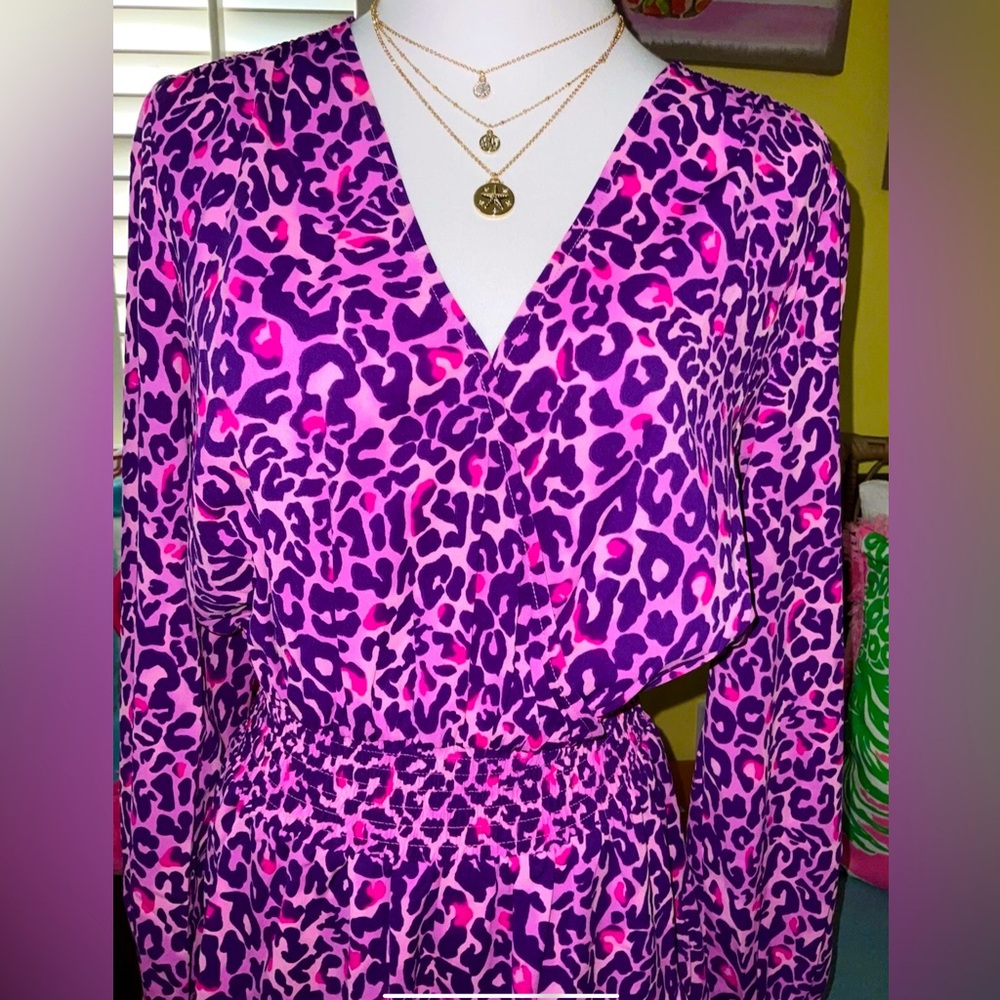 Lilly Pulitzer NWT Cristiana Dress Purple Berry My Favorite Spot $228 Size 8 - Picture 5 of 11